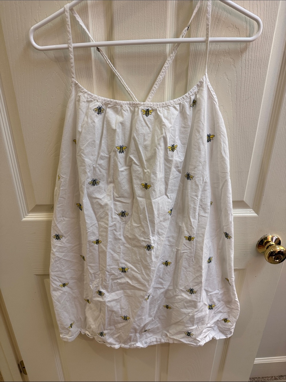 Printfresh White Bee-Print Slip Cami
